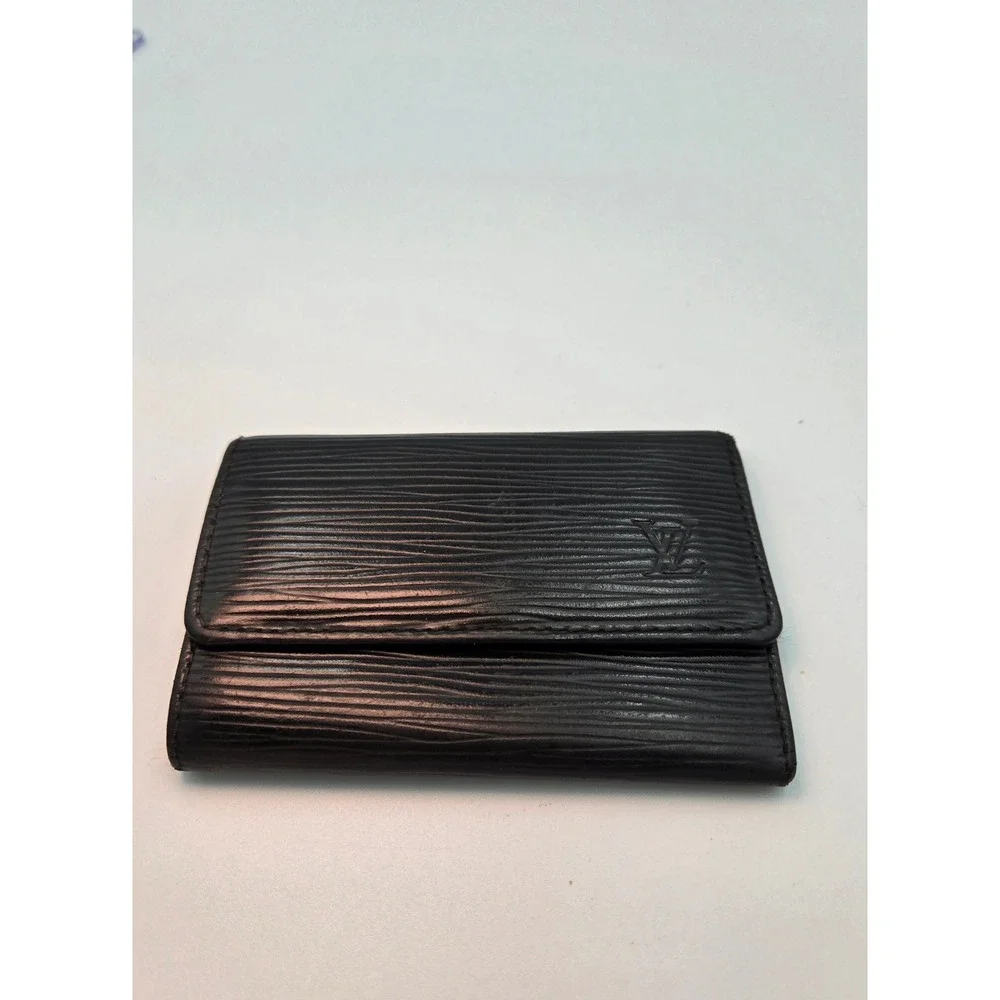 Louis Vuitton Epi Leather Black Key Holder Wallet Authentic